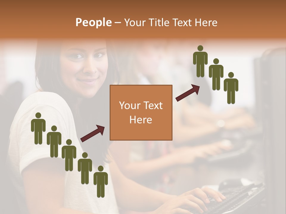 Male Notebook Desk PowerPoint Template