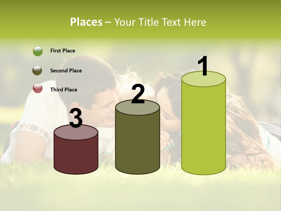 Child Green Man PowerPoint Template