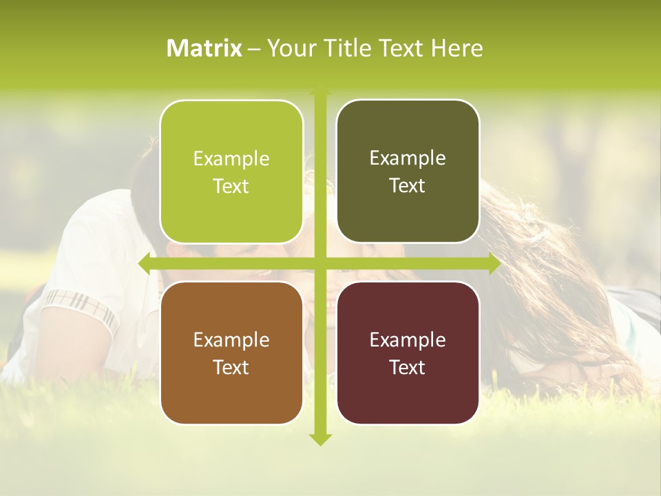 Child Green Man PowerPoint Template