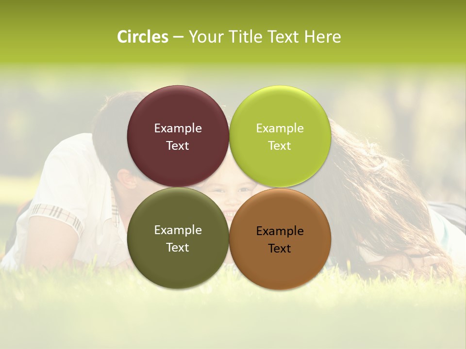 Child Green Man PowerPoint Template