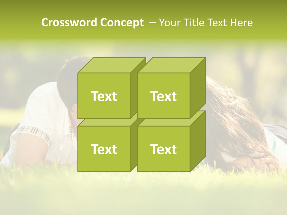 Child Green Man PowerPoint Template