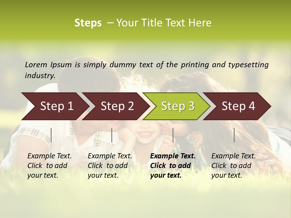 Child Green Man PowerPoint Template