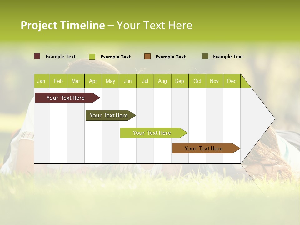 Child Green Man PowerPoint Template