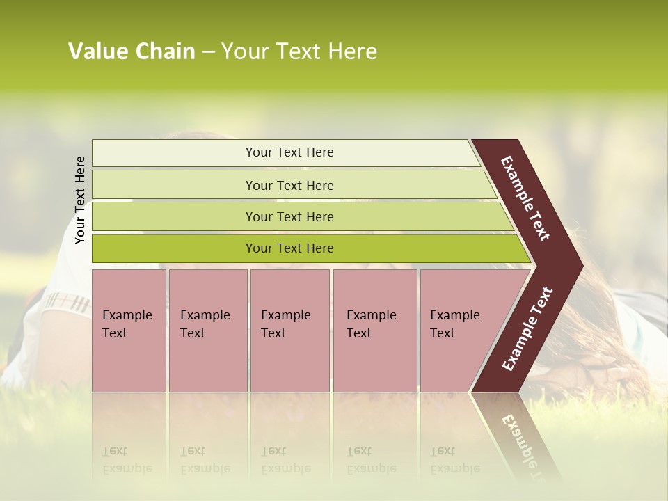 Child Green Man PowerPoint Template