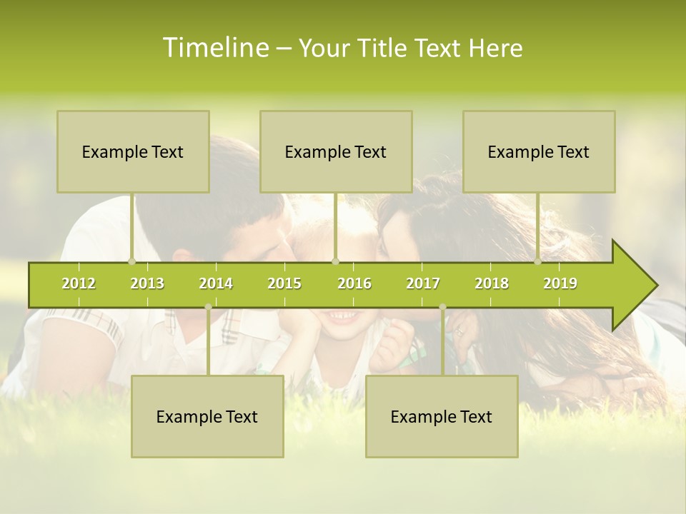 Child Green Man PowerPoint Template