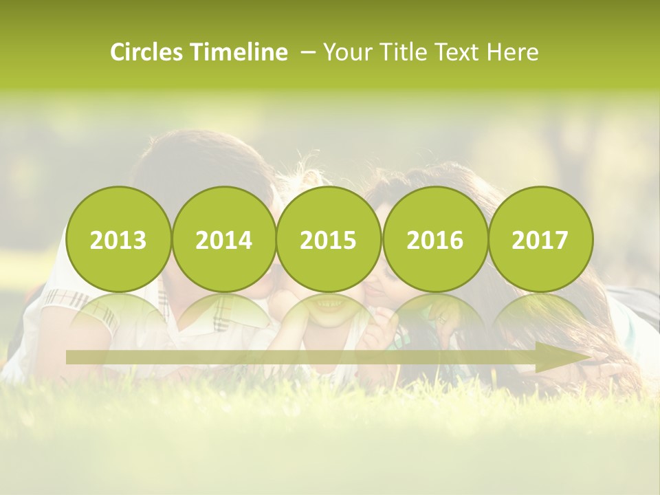 Child Green Man PowerPoint Template