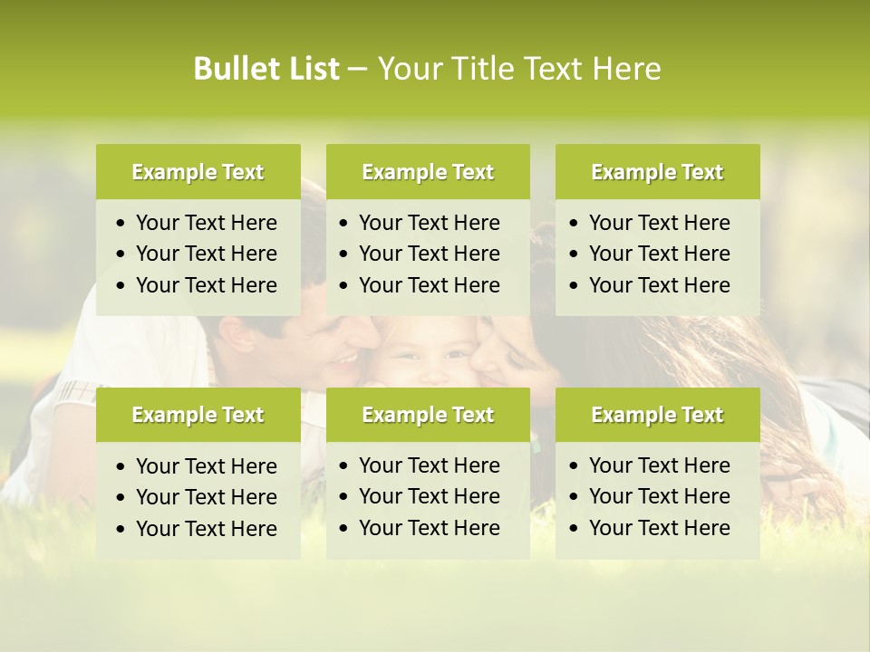 Child Green Man PowerPoint Template