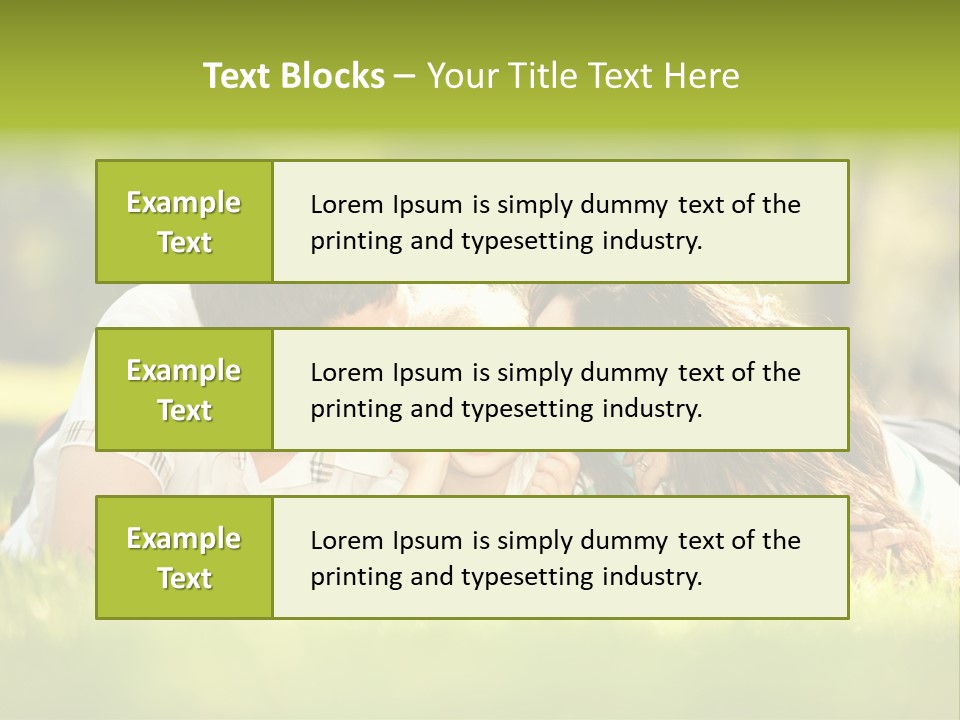 Child Green Man PowerPoint Template