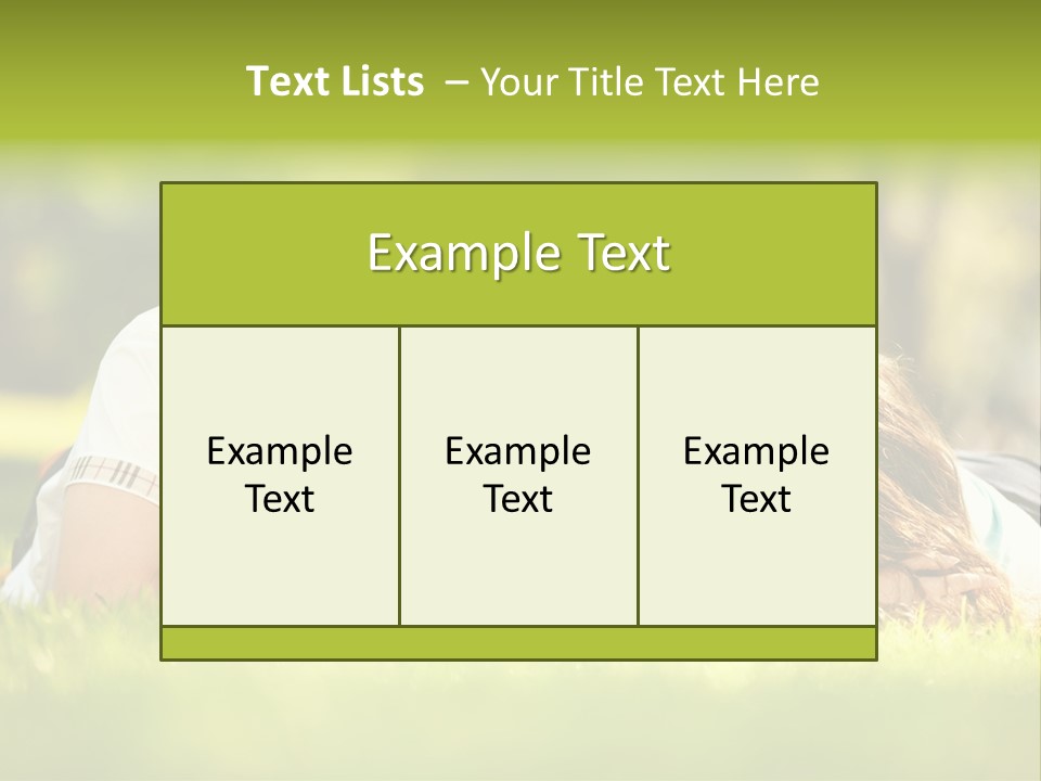 Child Green Man PowerPoint Template