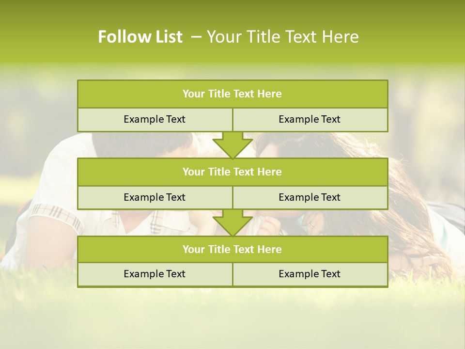 Child Green Man PowerPoint Template