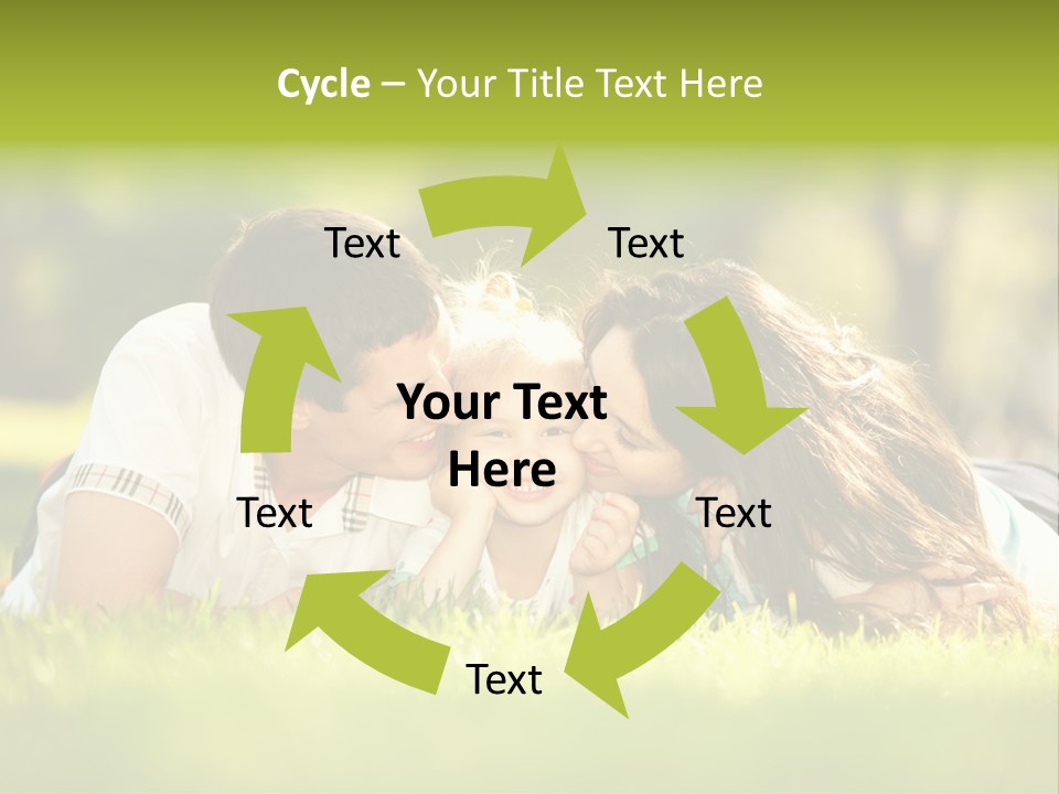 Child Green Man PowerPoint Template