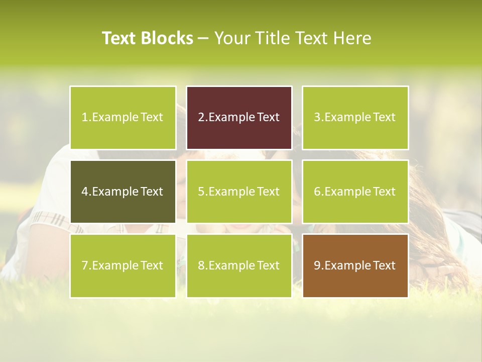 Child Green Man PowerPoint Template