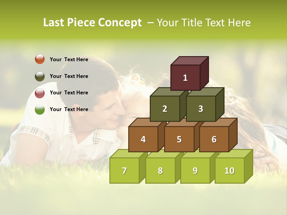 Child Green Man PowerPoint Template