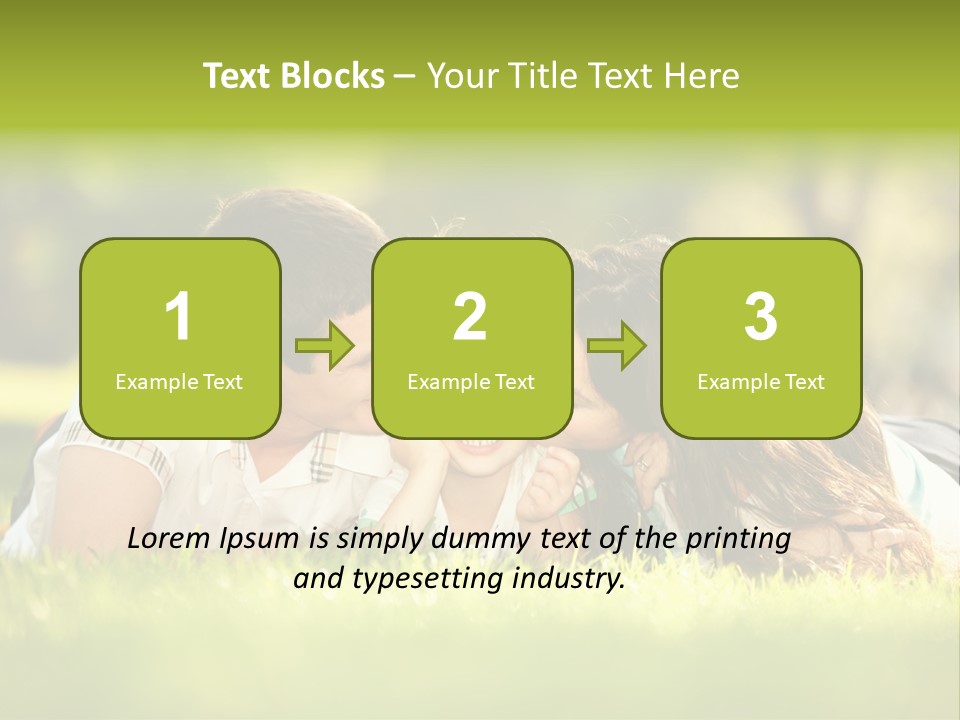 Child Green Man PowerPoint Template