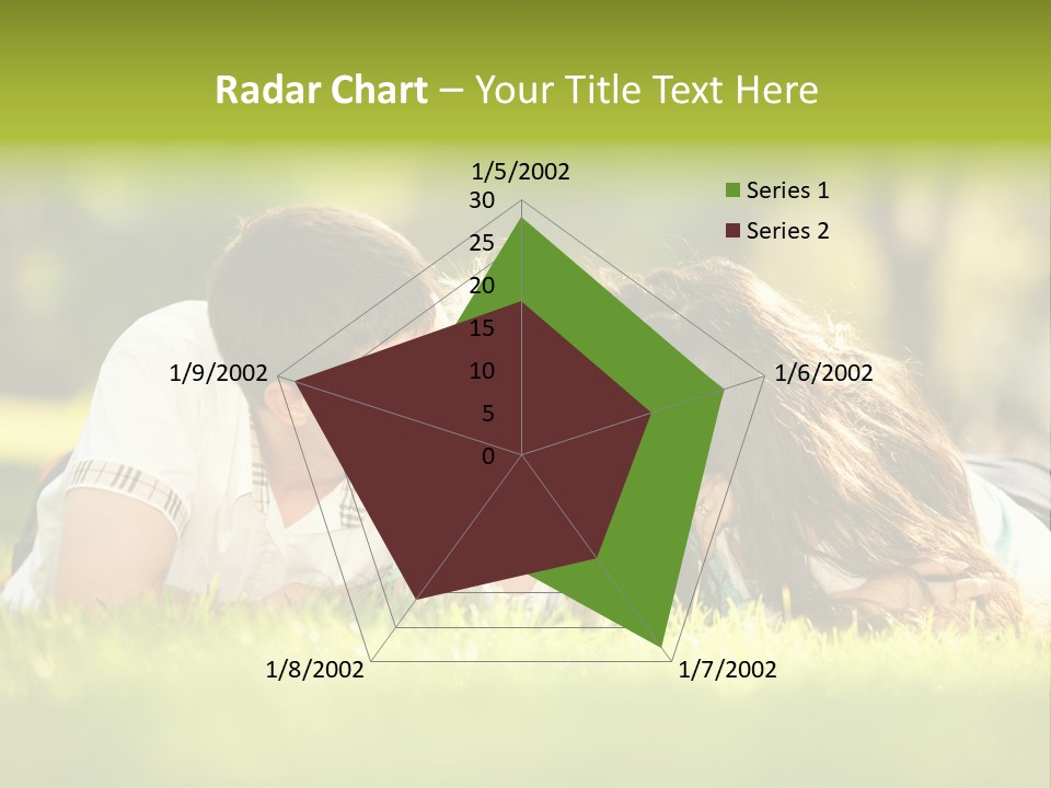 Child Green Man PowerPoint Template