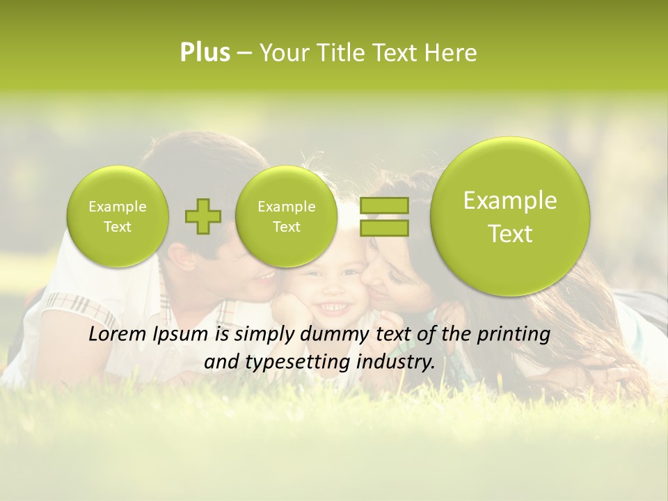 Child Green Man PowerPoint Template