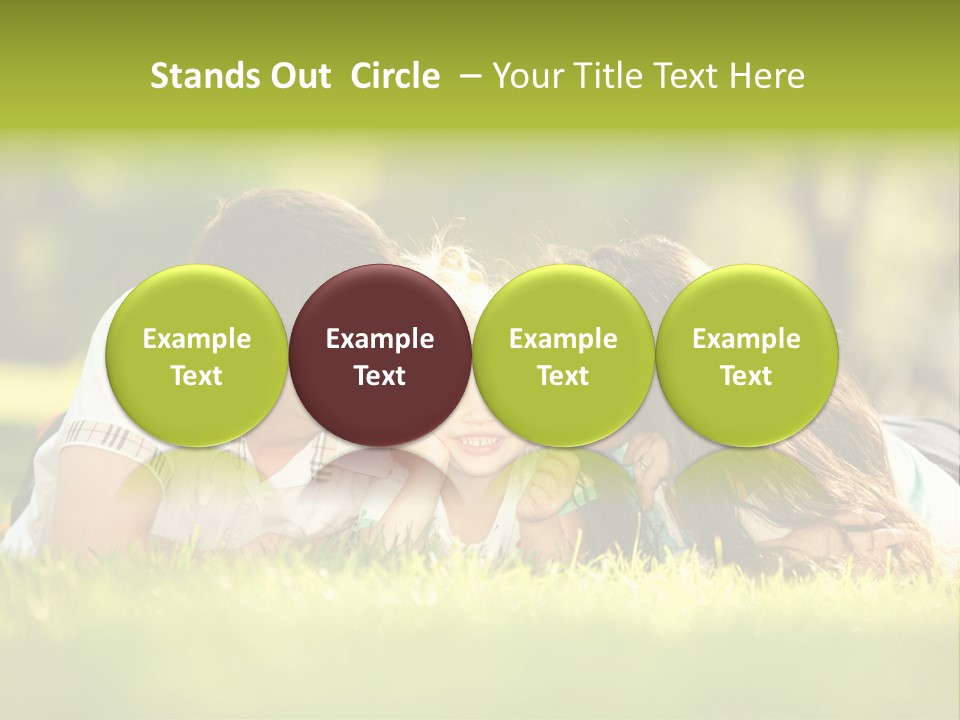 Child Green Man PowerPoint Template