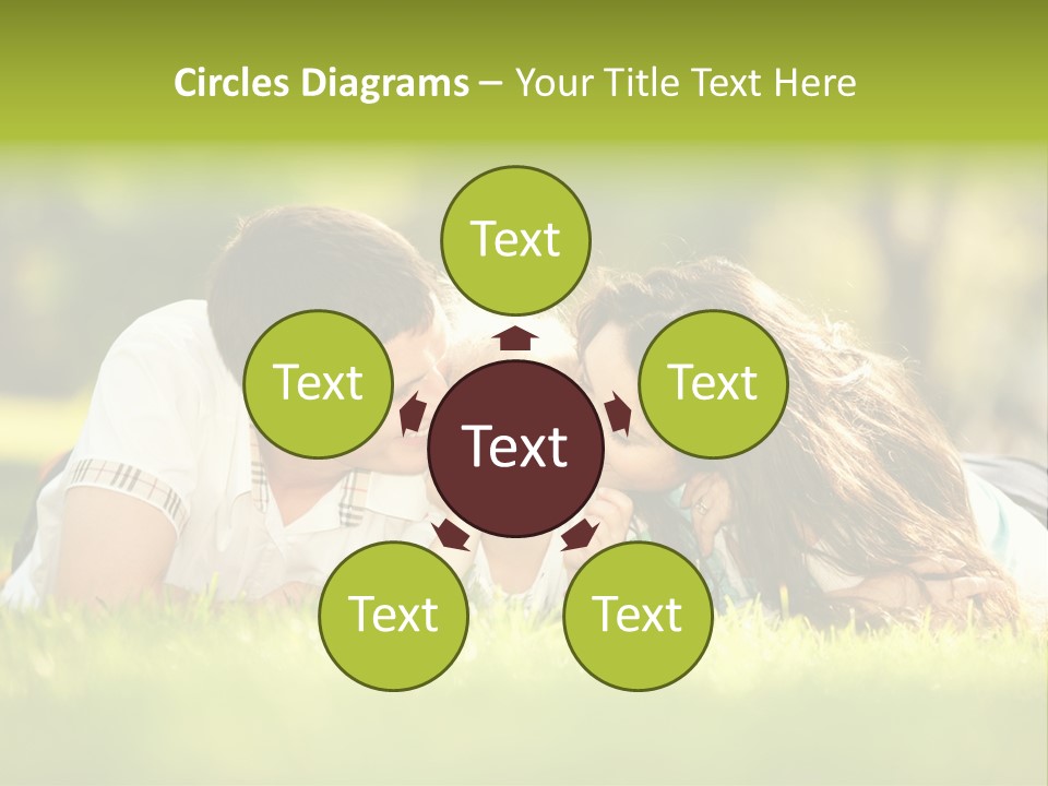 Child Green Man PowerPoint Template