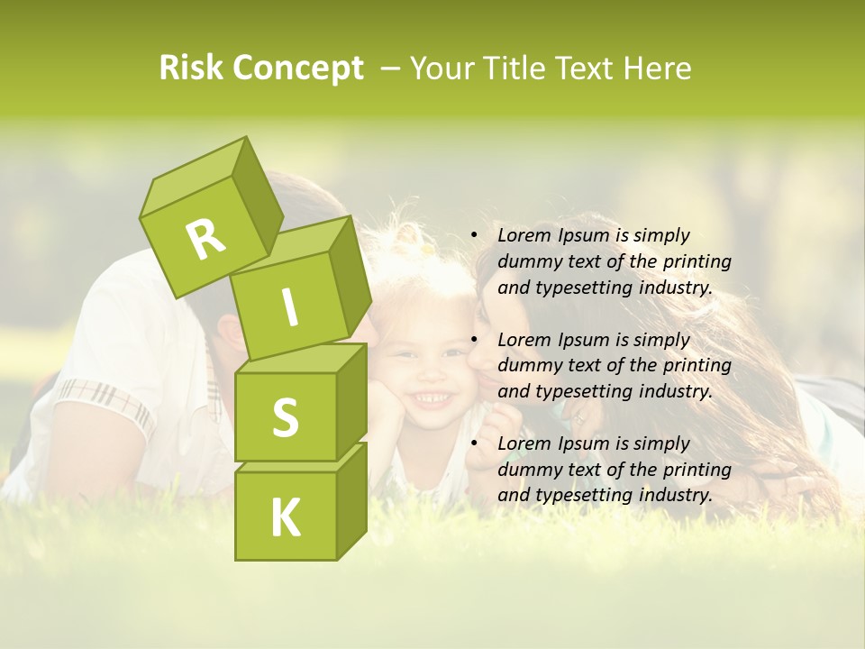 Child Green Man PowerPoint Template