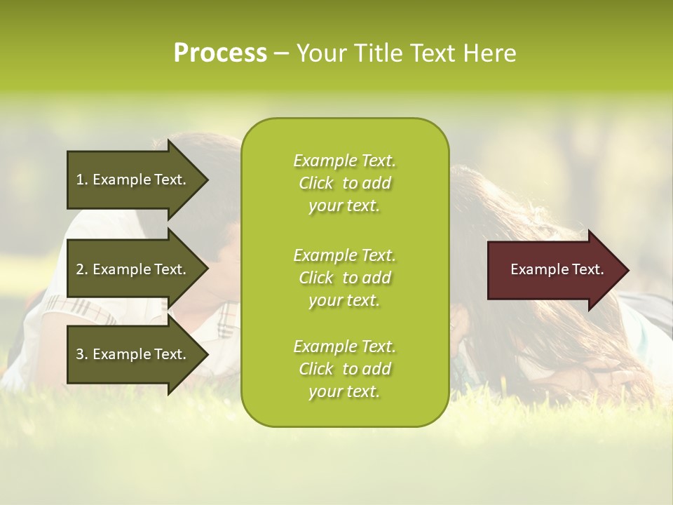 Child Green Man PowerPoint Template