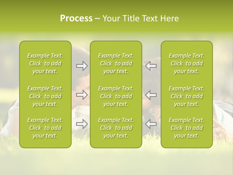 Child Green Man PowerPoint Template