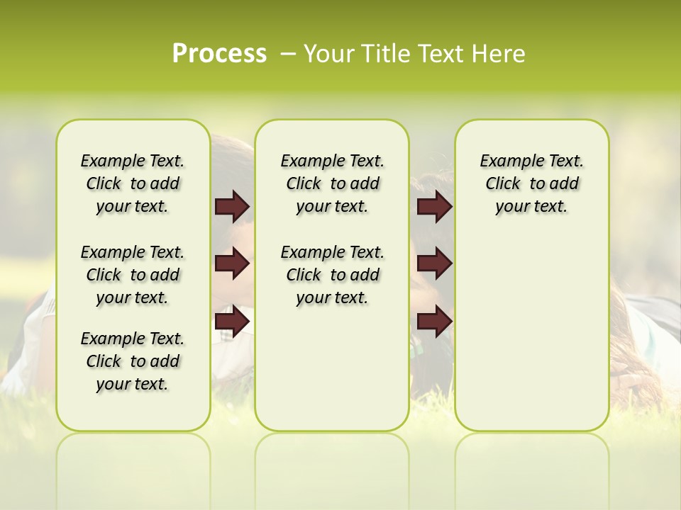 Child Green Man PowerPoint Template