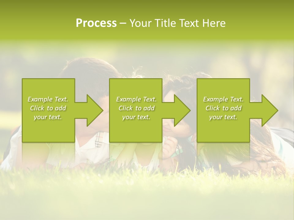 Child Green Man PowerPoint Template