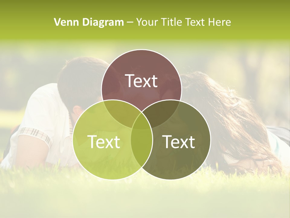 Child Green Man PowerPoint Template