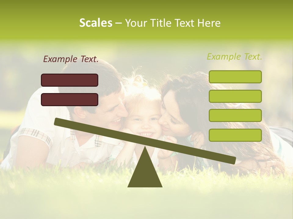 Child Green Man PowerPoint Template
