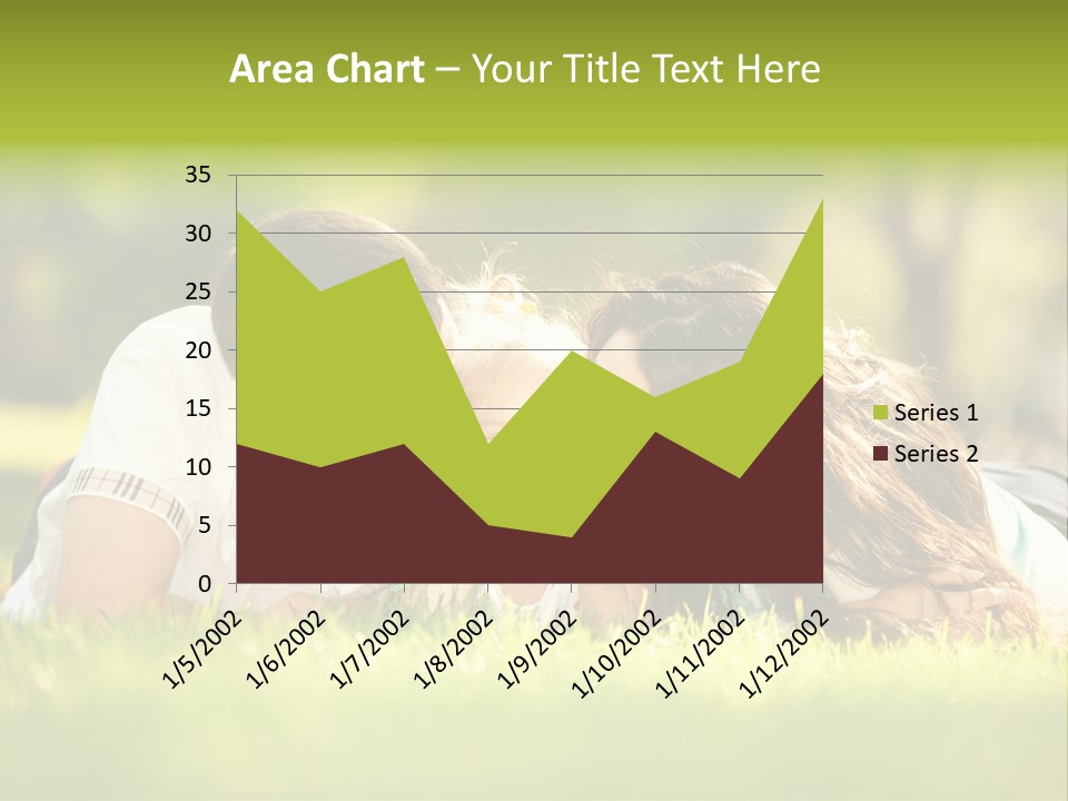 Child Green Man PowerPoint Template