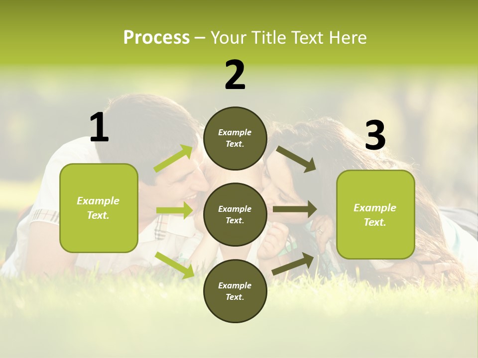 Child Green Man PowerPoint Template