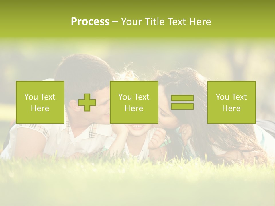 Child Green Man PowerPoint Template