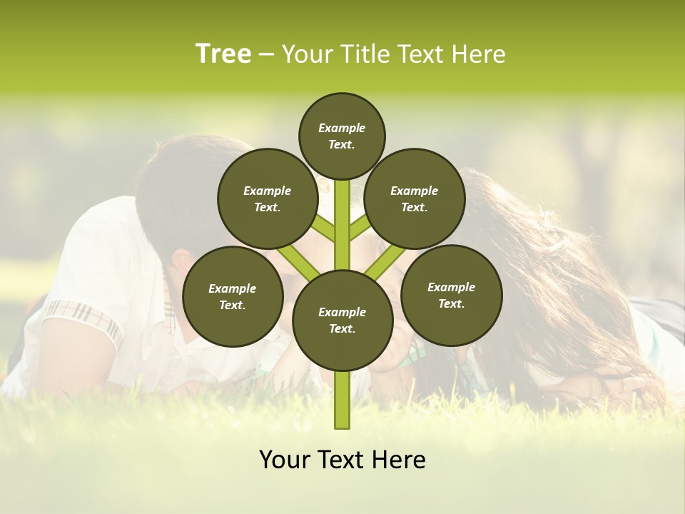 Child Green Man PowerPoint Template