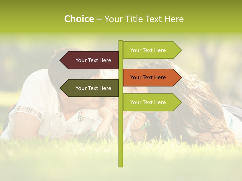 Child Green Man PowerPoint Template