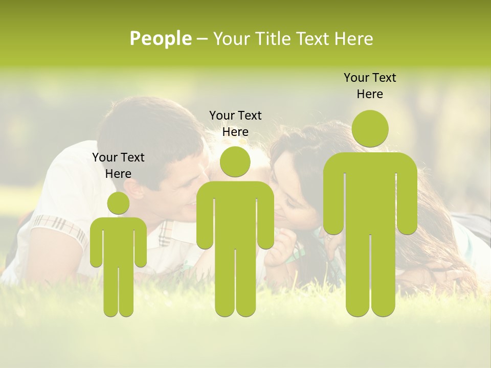 Child Green Man PowerPoint Template