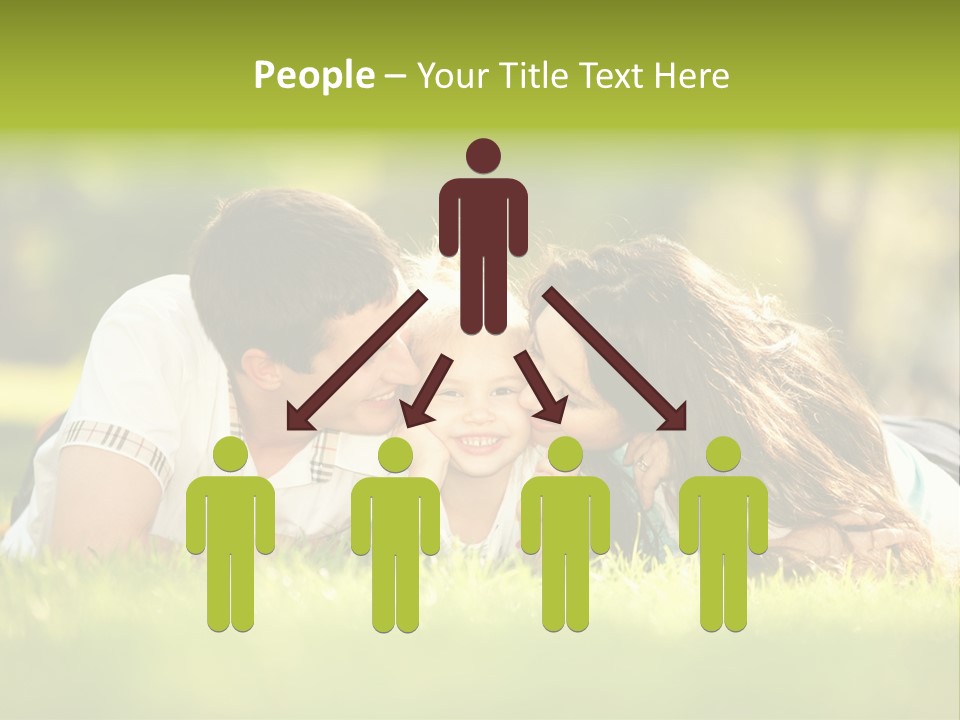 Child Green Man PowerPoint Template