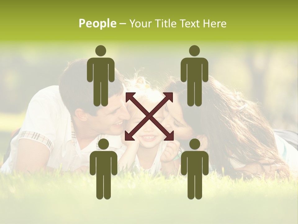 Child Green Man PowerPoint Template