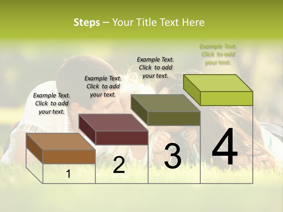 Child Green Man PowerPoint Template