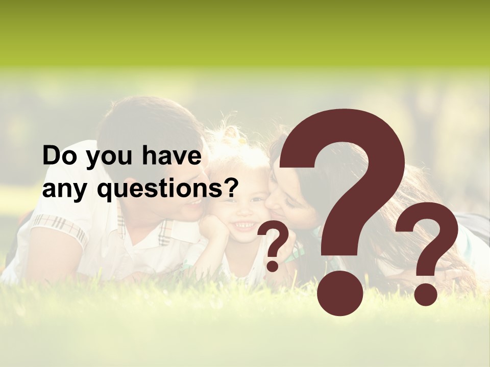 Child Green Man PowerPoint Template