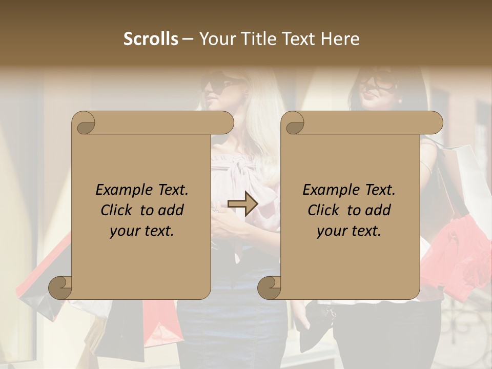 Two Clothing Buy PowerPoint Template