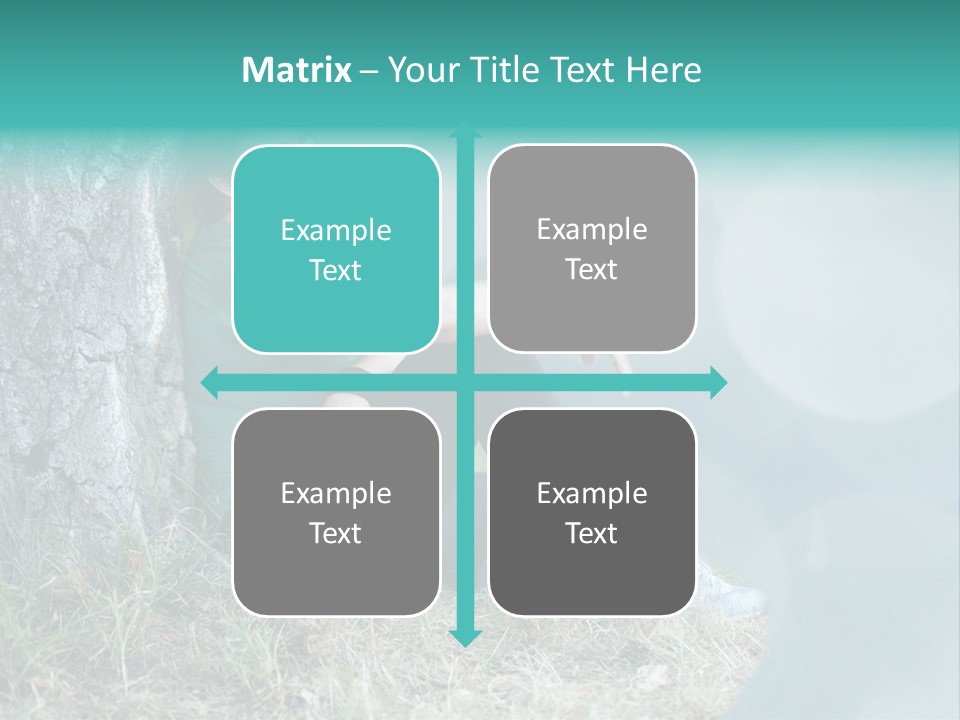 Forrest Girl Outside PowerPoint Template