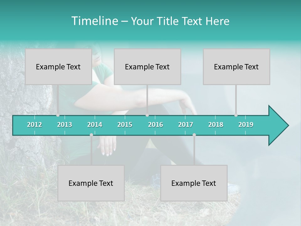 Forrest Girl Outside PowerPoint Template