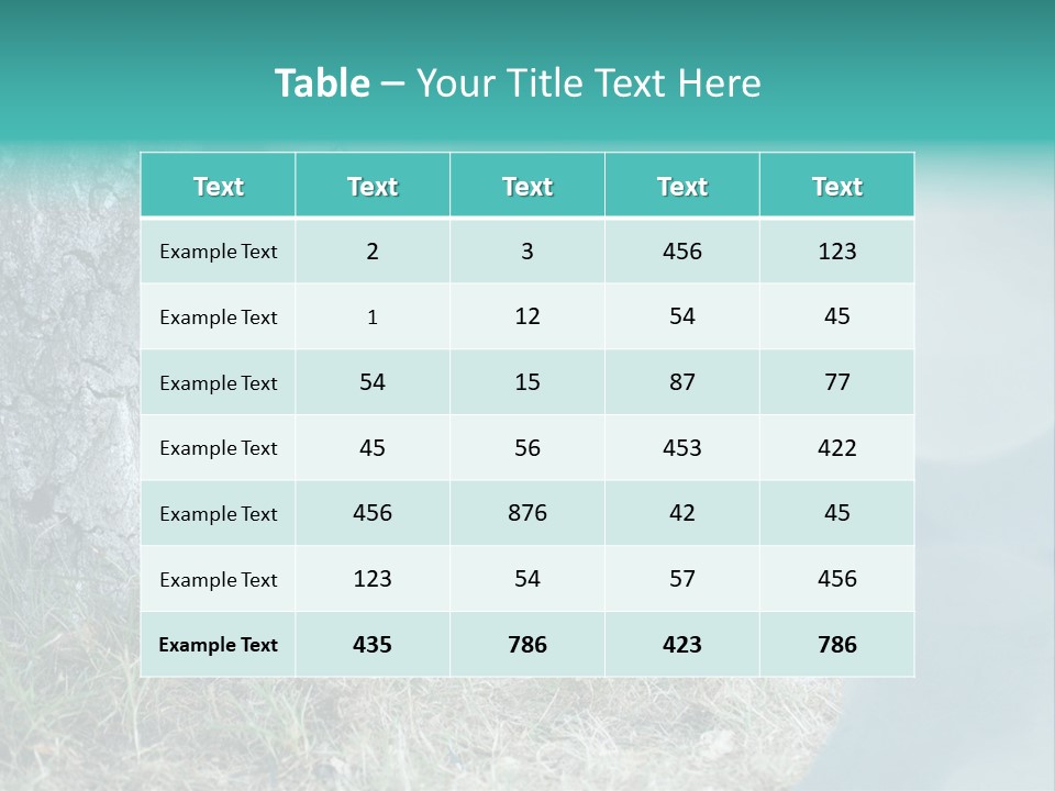 Forrest Girl Outside PowerPoint Template