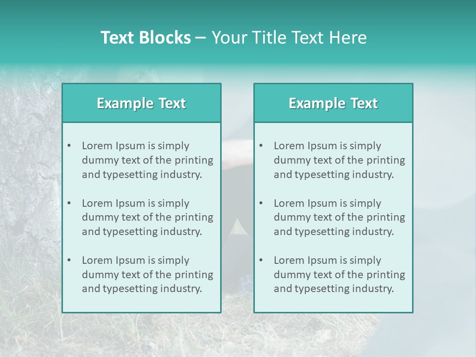 Forrest Girl Outside PowerPoint Template