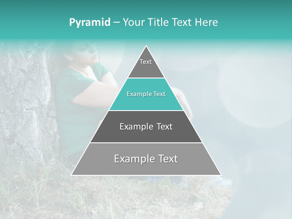 Forrest Girl Outside PowerPoint Template