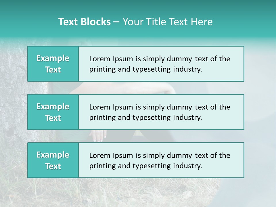 Forrest Girl Outside PowerPoint Template