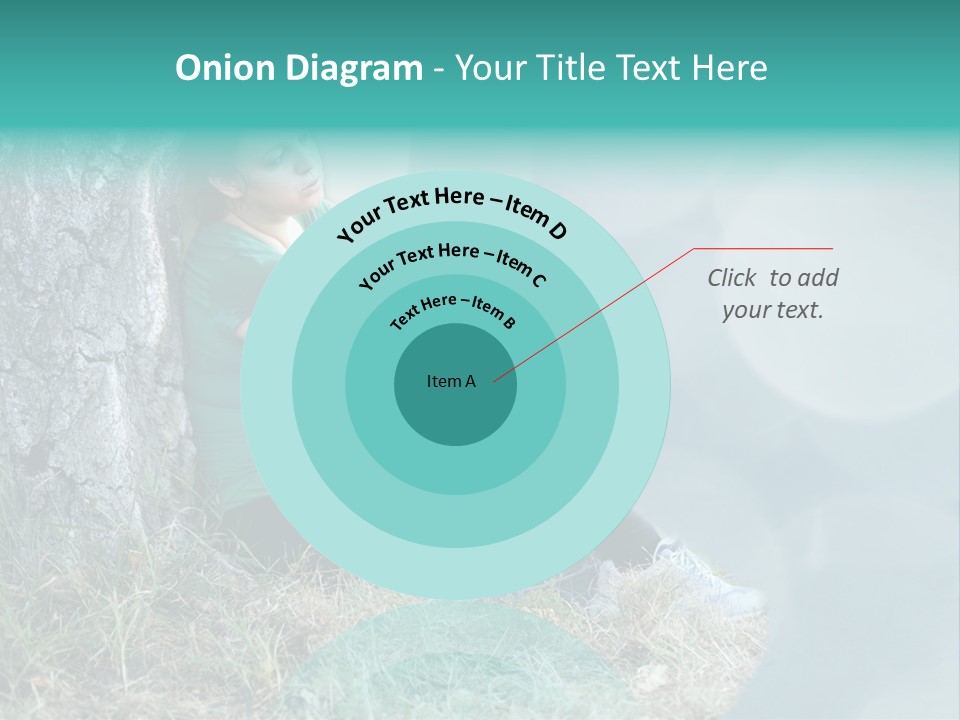 Forrest Girl Outside PowerPoint Template