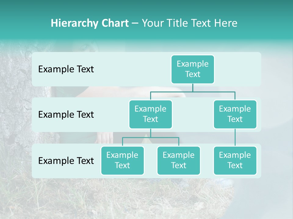 Forrest Girl Outside PowerPoint Template