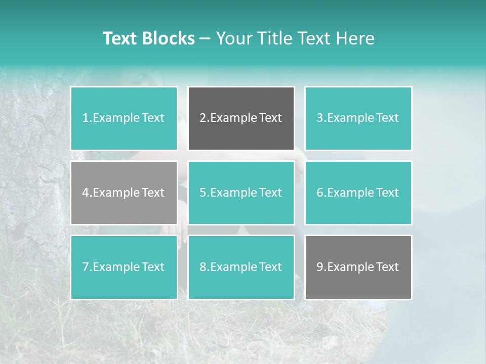 Forrest Girl Outside PowerPoint Template