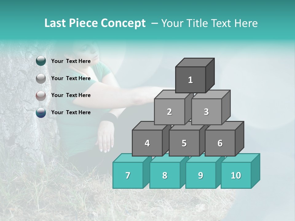 Forrest Girl Outside PowerPoint Template